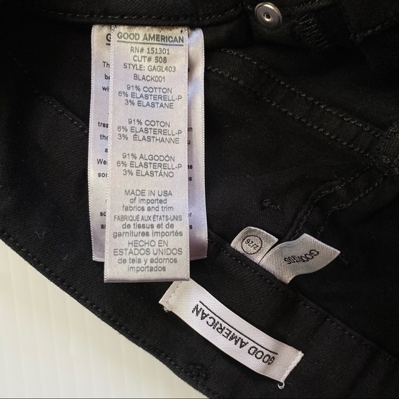 Good American Good Legs Black Jeans 2/26 Skinny - Picture 8 of 11